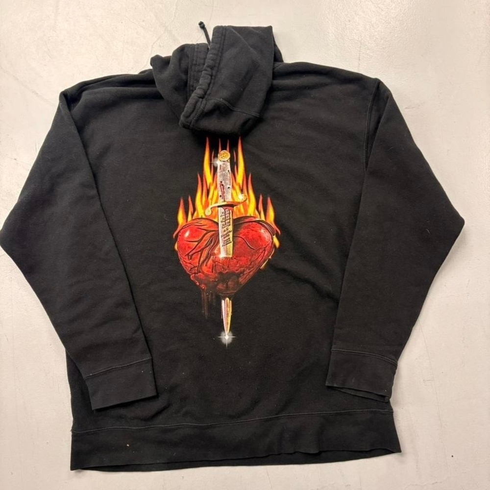21 Savage Savage Mode 2 Merch black heart hoodie Size XL